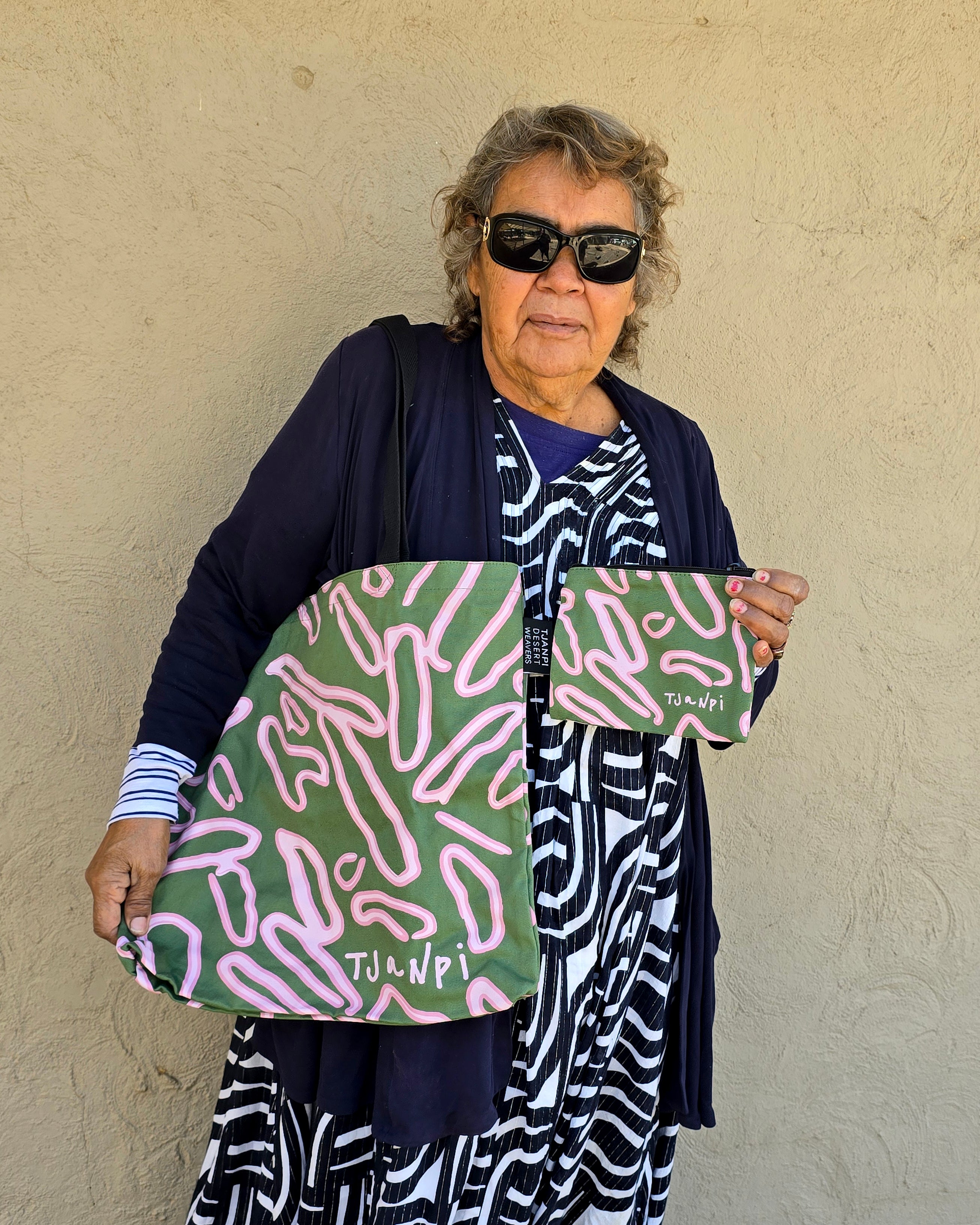 Zip Pouch by Margaret Smith in Faded Olive