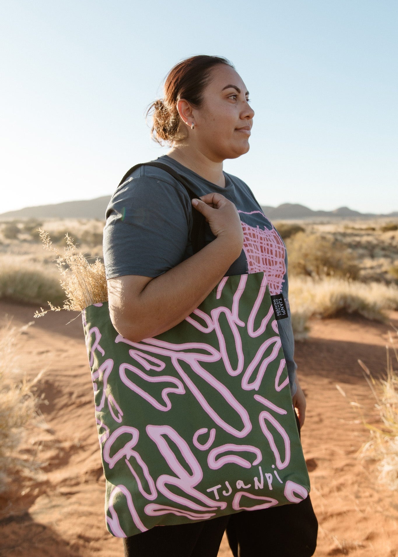 Tote Bag by Margaret Smith in Faded Olive