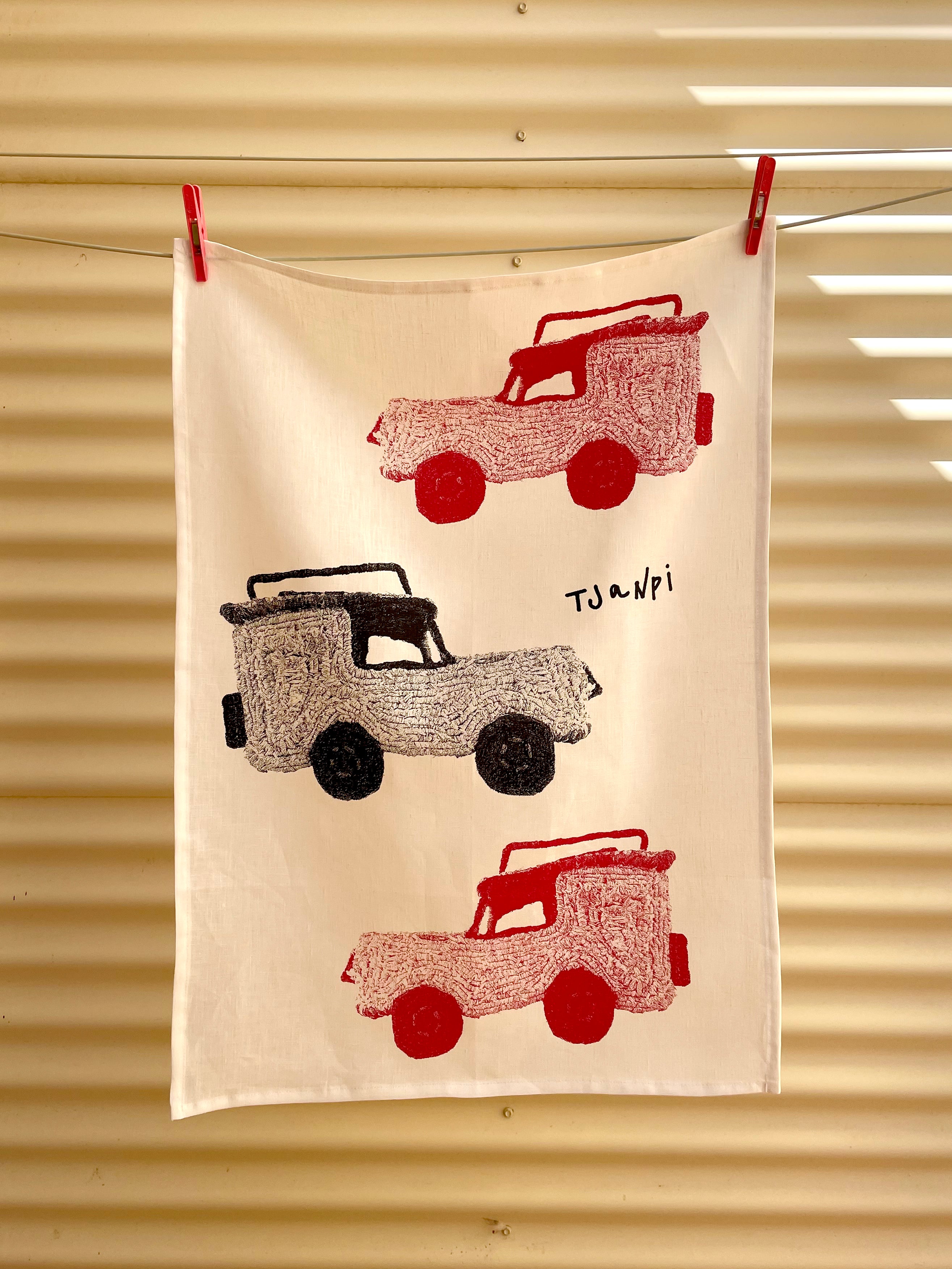 Come on Toyota! Tea Towel by Mrs Patterson