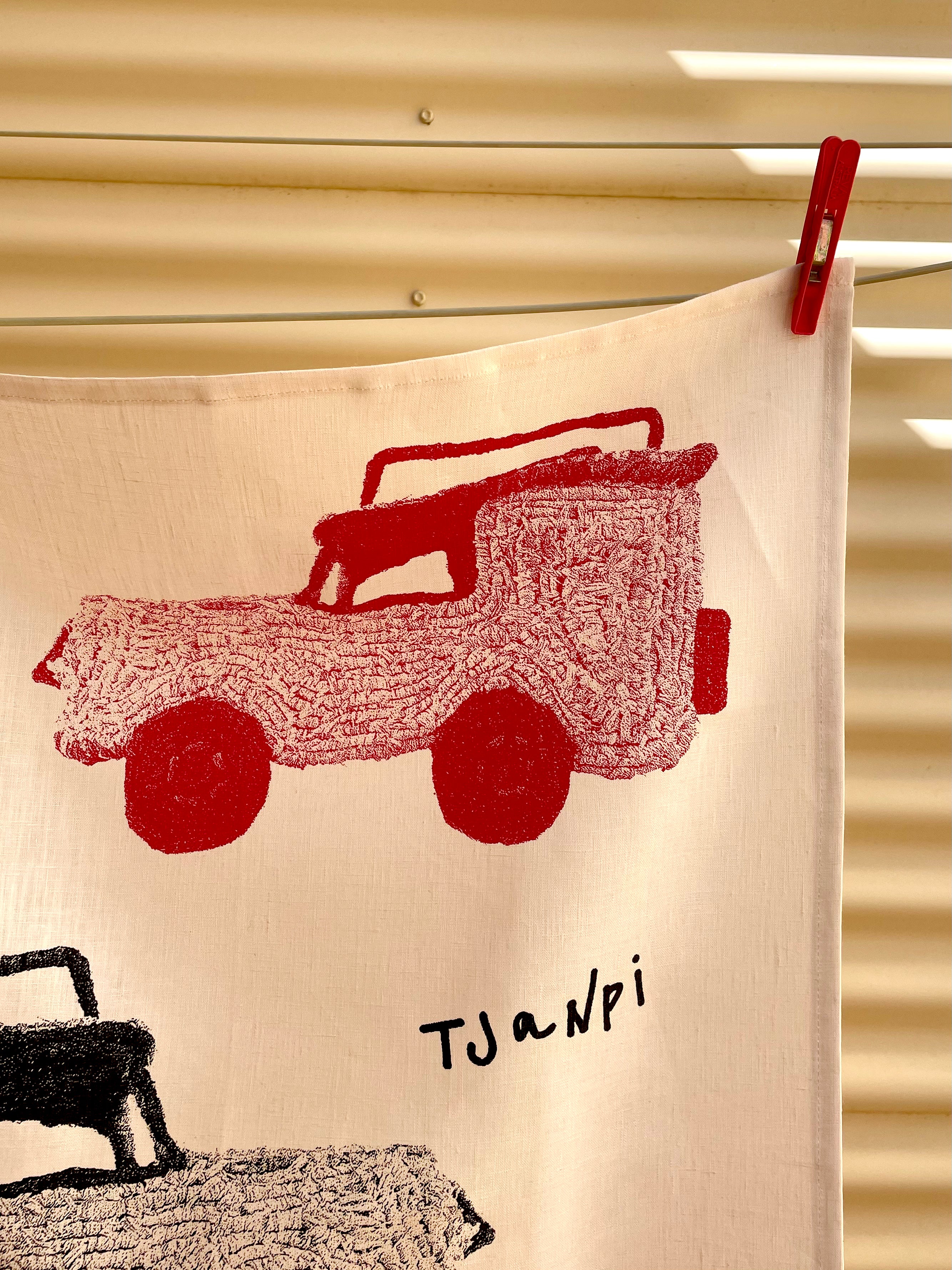 Come on Toyota! Tea Towel by Mrs Patterson