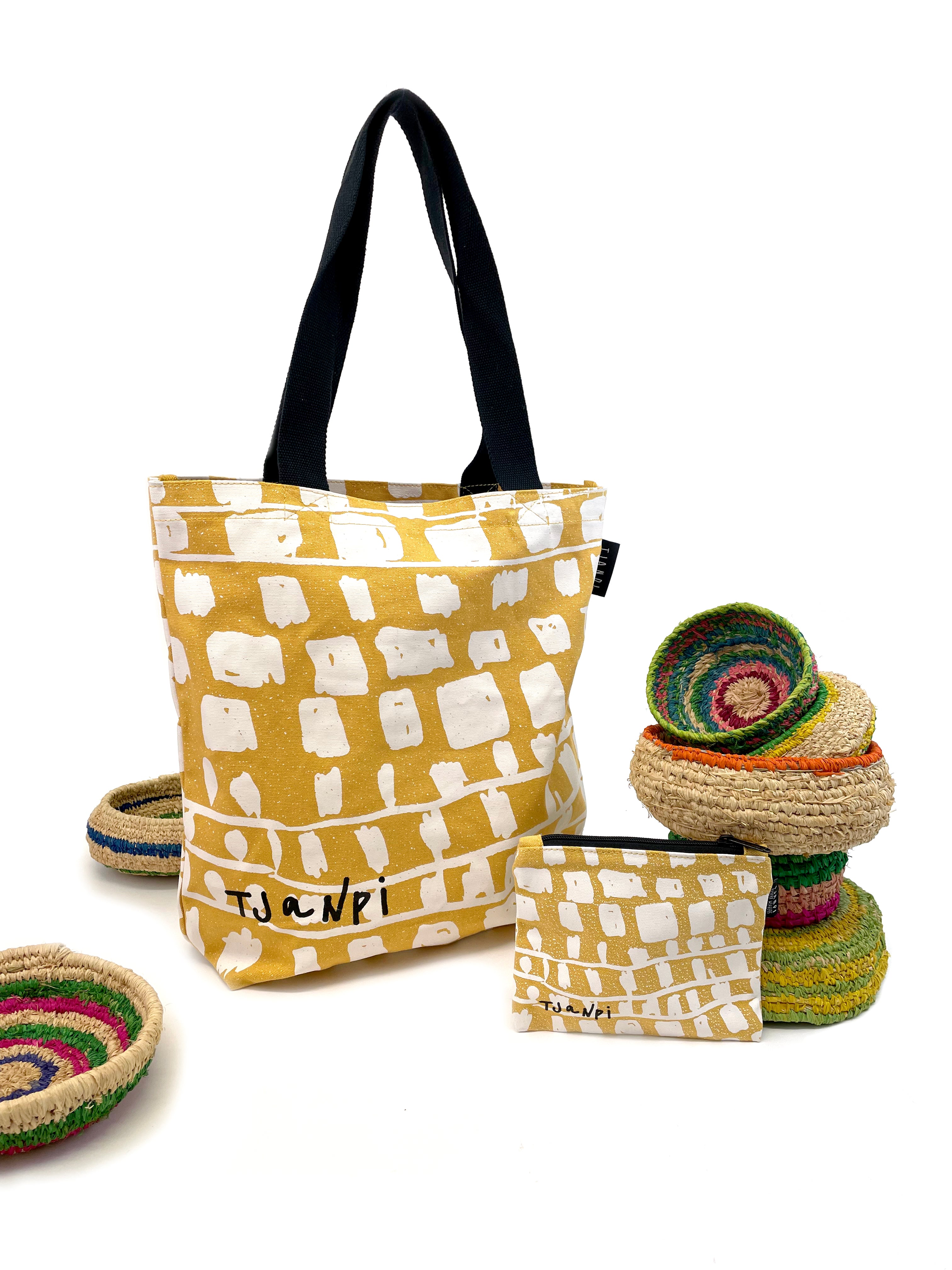 Zip Pouch by Margaret Smith in Yellow