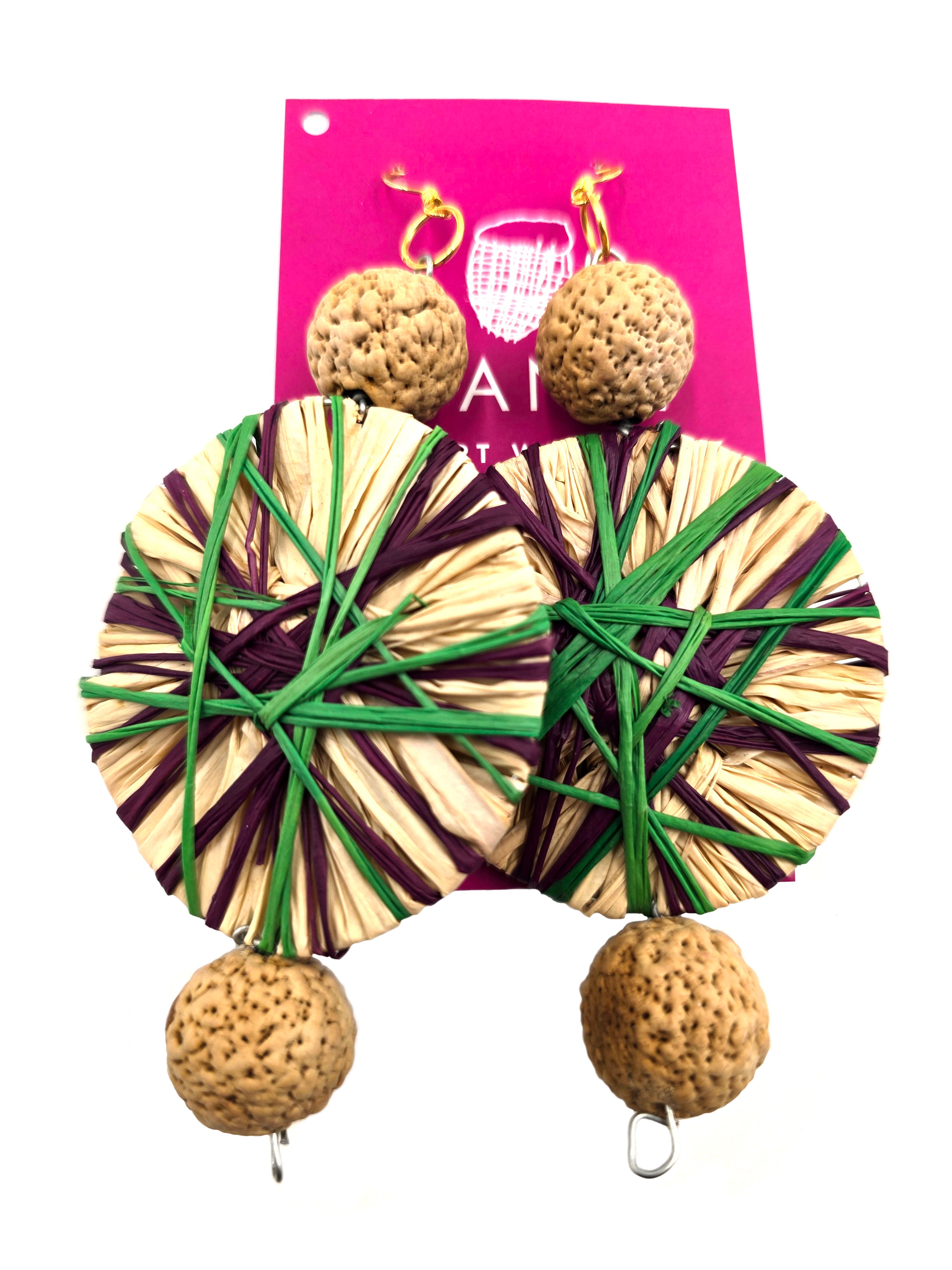 Raffia Earrings