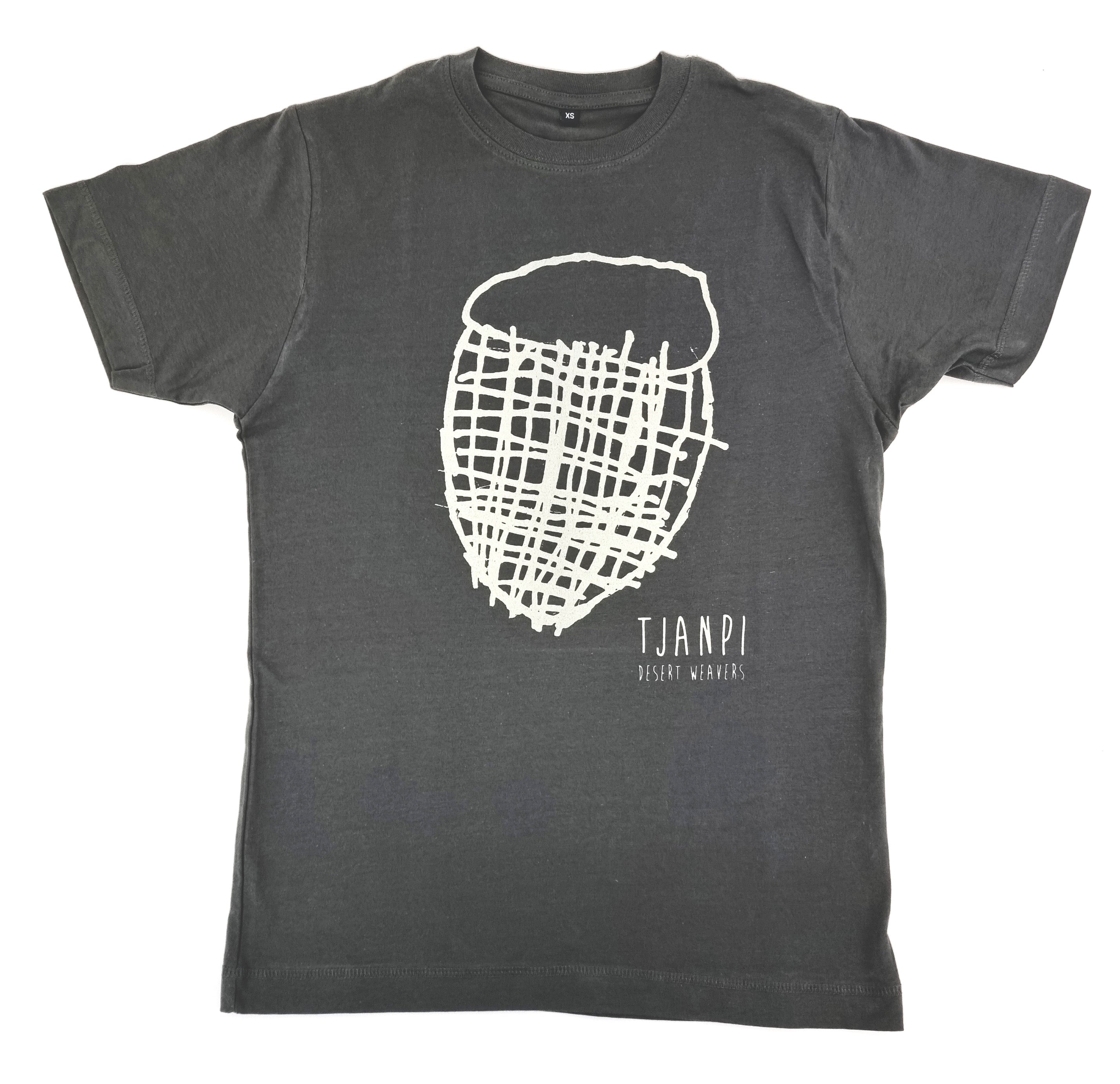 Adult Tee - Tjanpi Logo on Grey