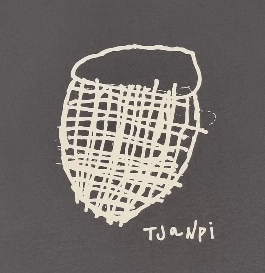 Adult Tee - Tjanpi Logo on Grey