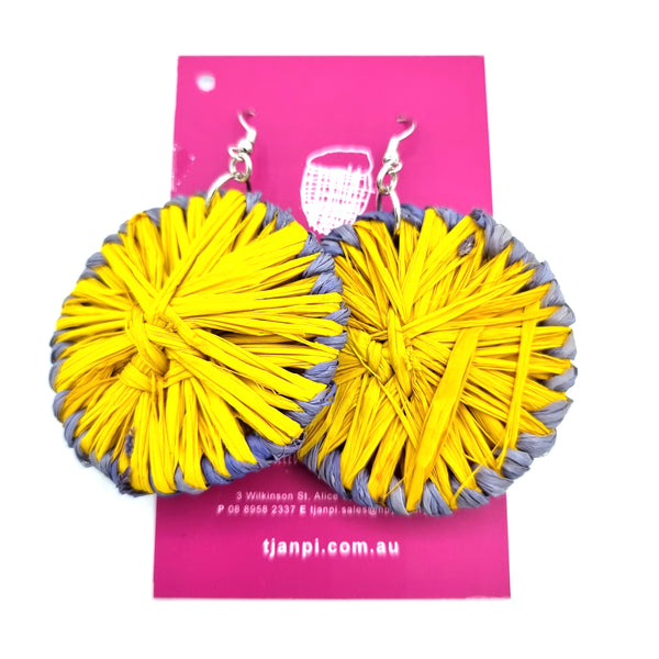 Raffia Woven Earrings