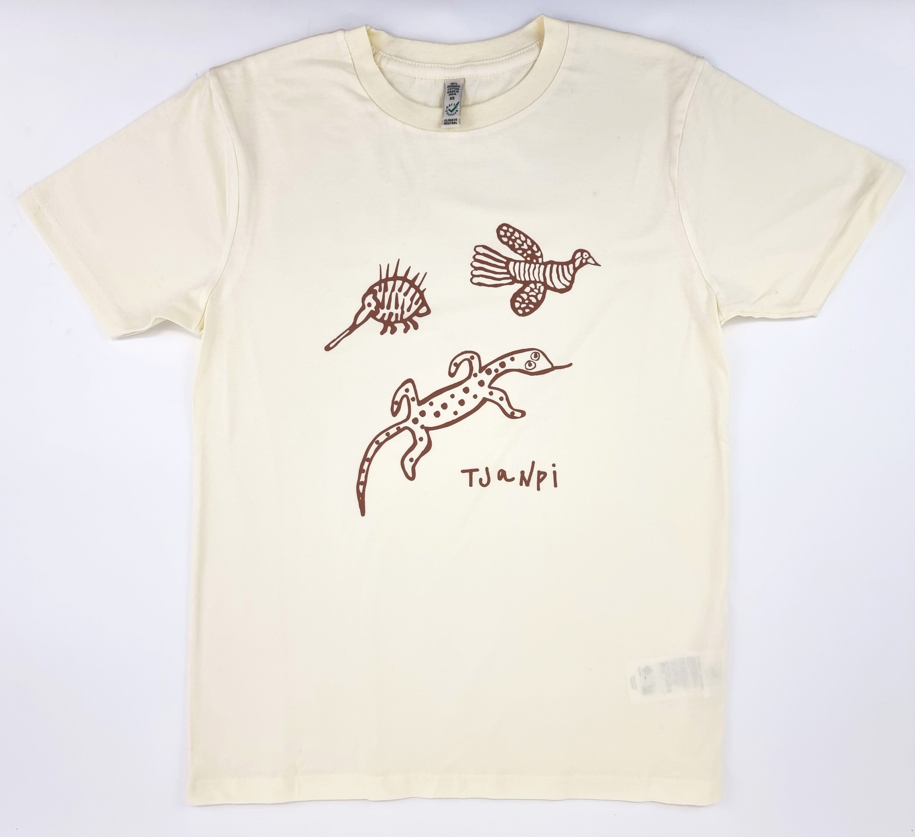 Adult Tee - Animals on Ecru